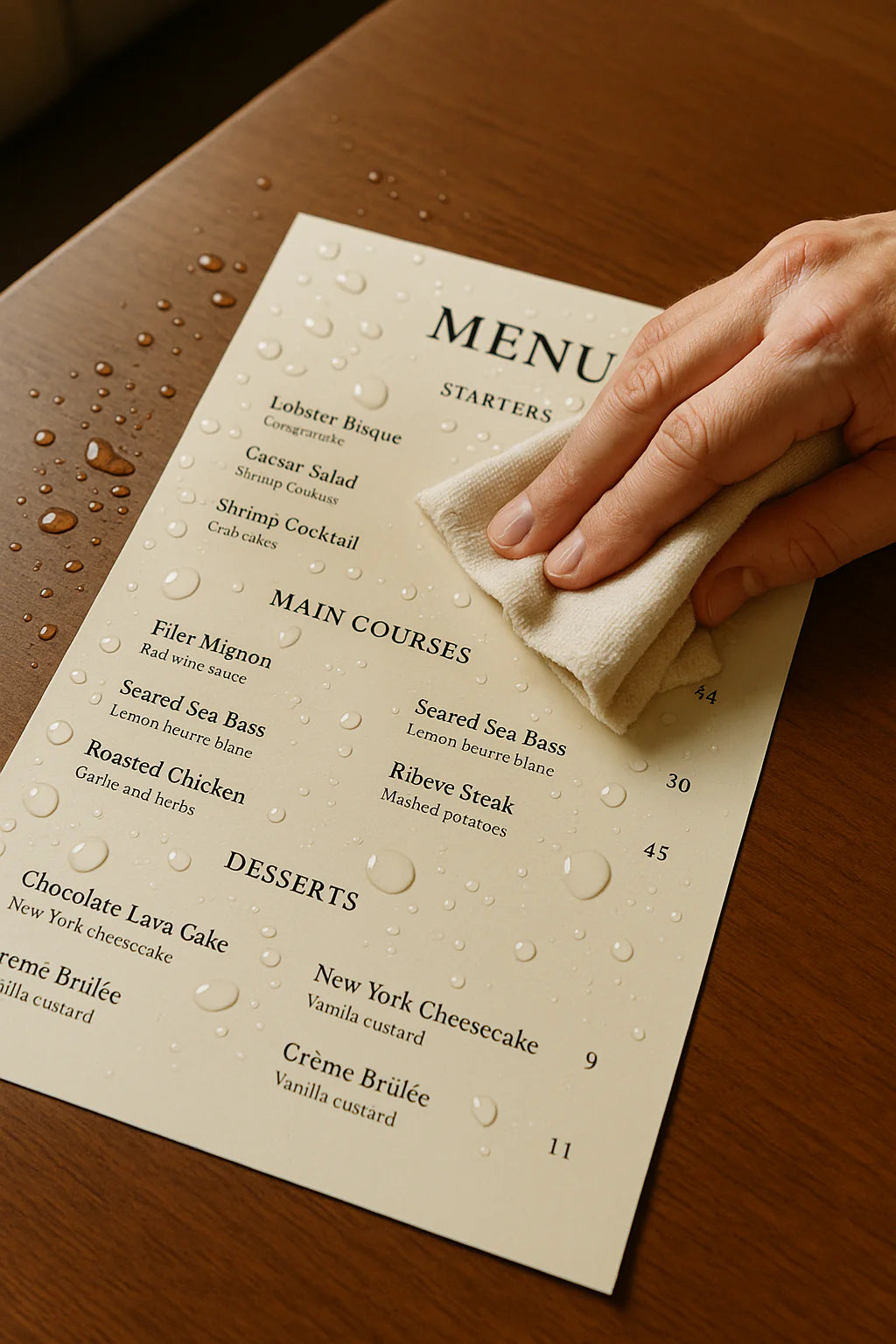 Rock Paper Menus Are Made To Perform